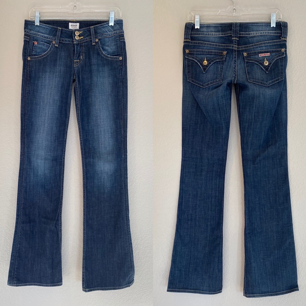 HUDSON Jeans Signature Bootcut Flap Pockets Jeans Size 26 Perfect Denim Long